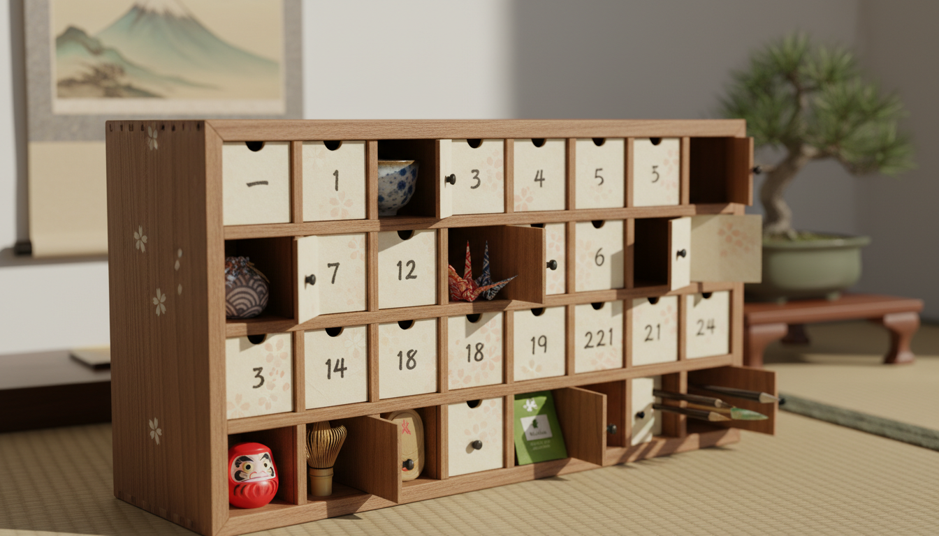 découvrez notre calendrier de l'avent 2025 avec 24 surprises uniques dédiées aux amateurs de culture japonaise. chaque jour, une nouvelle découverte pour célébrer noël autrement.