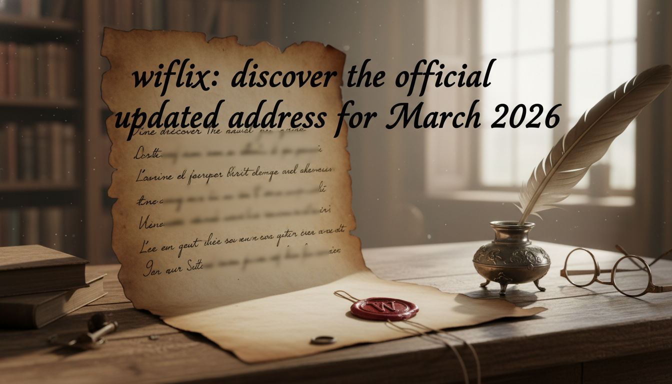 découvrez l'adresse officielle mise à jour de wiflix pour mars 2026 afin d'accéder facilement à vos films et séries préférés en streaming.