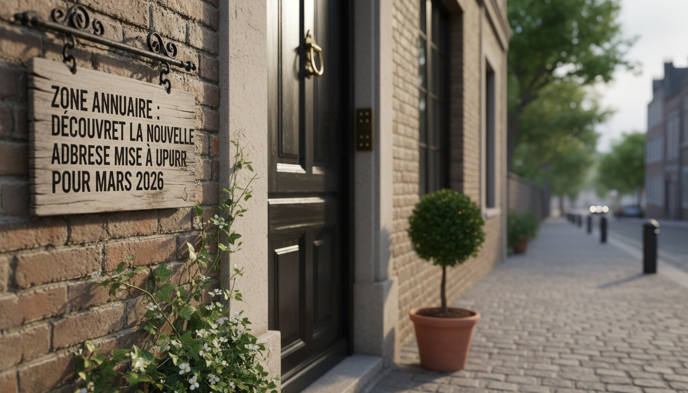 découvrez la nouvelle adresse mise à jour pour mars 2026 sur zone annuaire, votre source fiable pour les informations récentes et précises.
