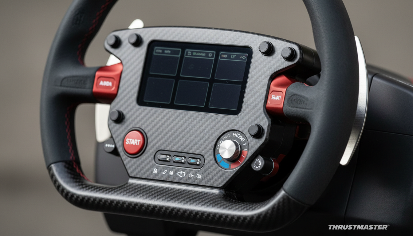 découvrez notre essai complet du volant thrustmaster sf1000, l'édition officielle ferrari formula 1, alliant précision et design authentique pour une expérience de course immersive.