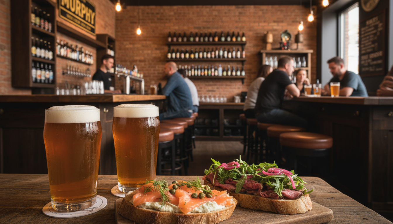 Murphy : bar à bières et tartines dans une ambiance chaleureuse découvrez murphy, un bar à bières convivial offrant une sélection variée de bières et de délicieuses tartines dans une ambiance chaleureuse et accueillante.