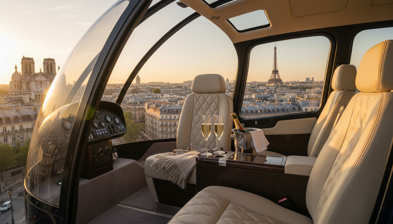 Vols en hélicoptère à Paris : tarifs, itinéraires et comment réserver découvrez nos vols en hélicoptère à paris, avec des tarifs compétitifs, des itinéraires uniques et toutes les informations pour réserver facilement votre survol de la capitale.